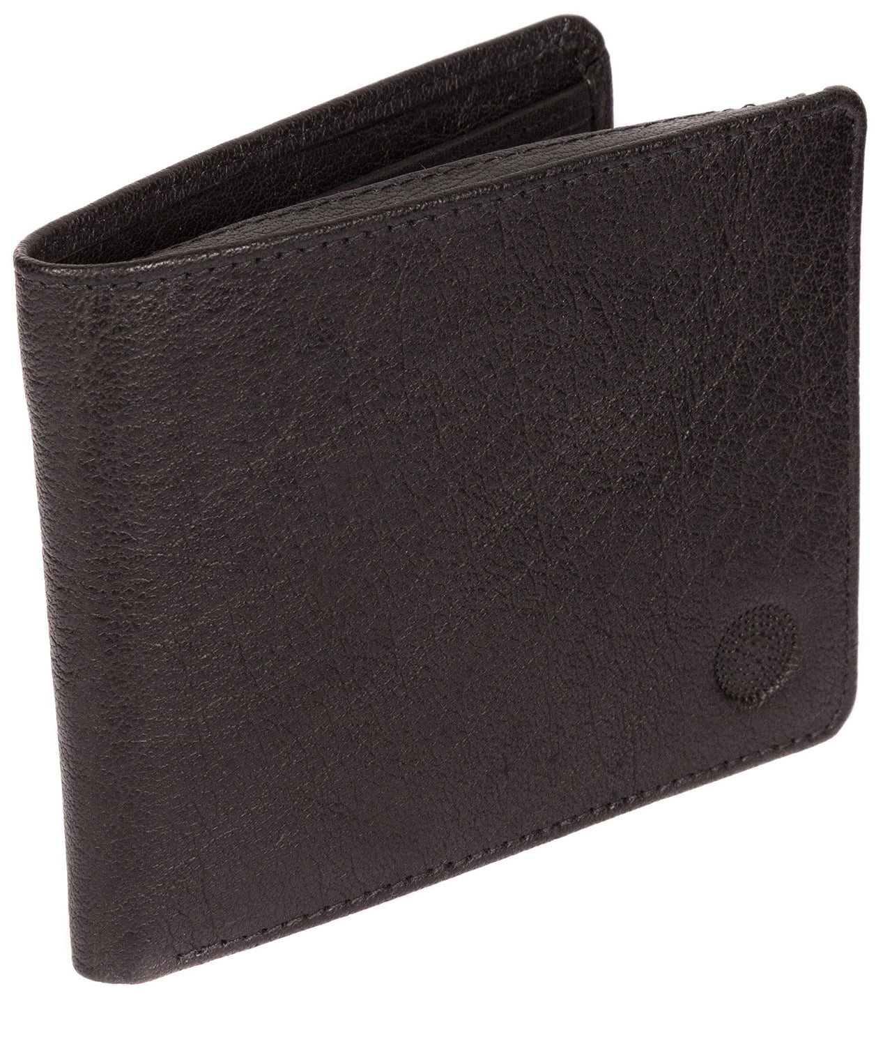'Carter' Black Leather 12-Card Wallet