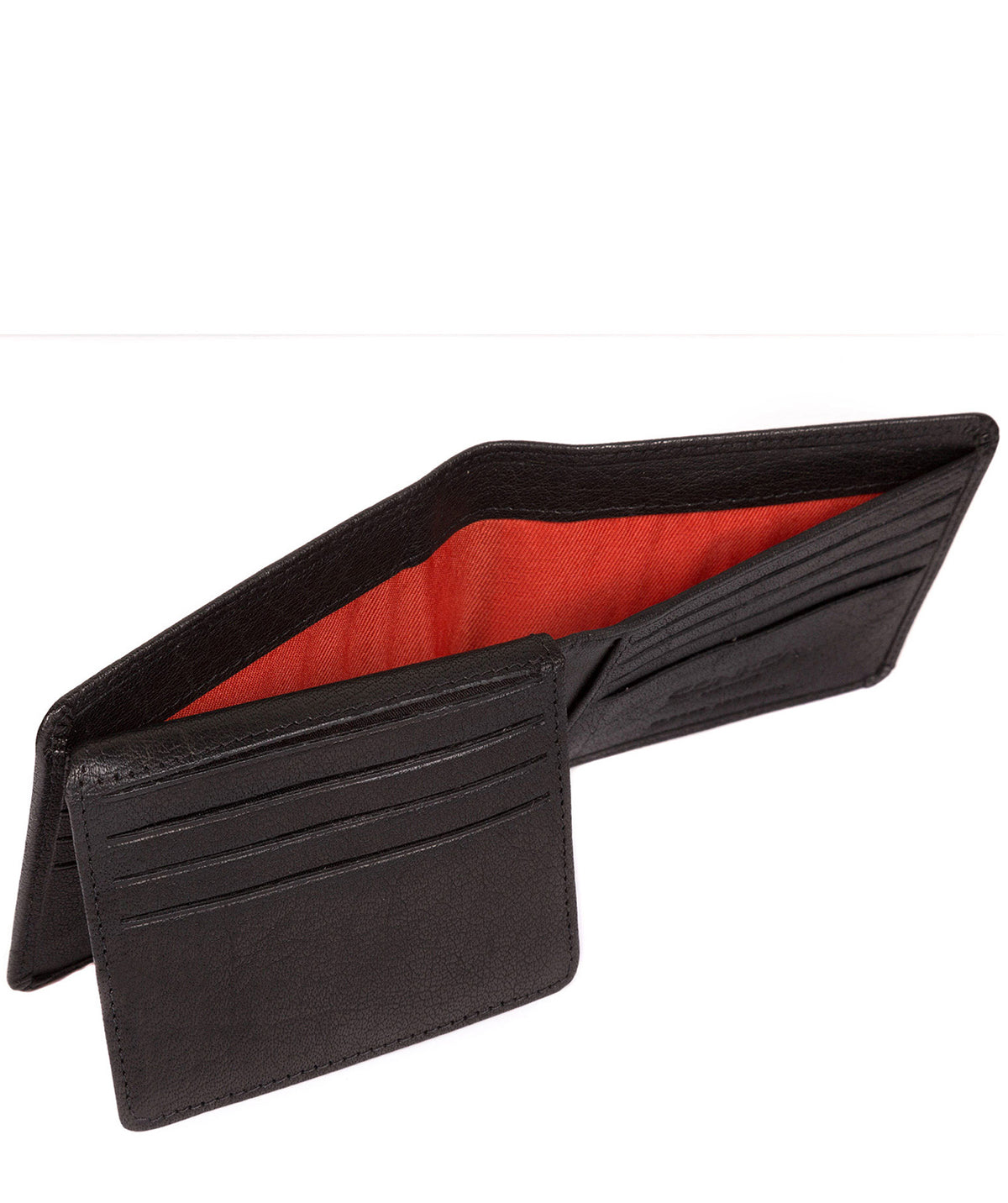 'Carter' Black Leather 12-Card Wallet