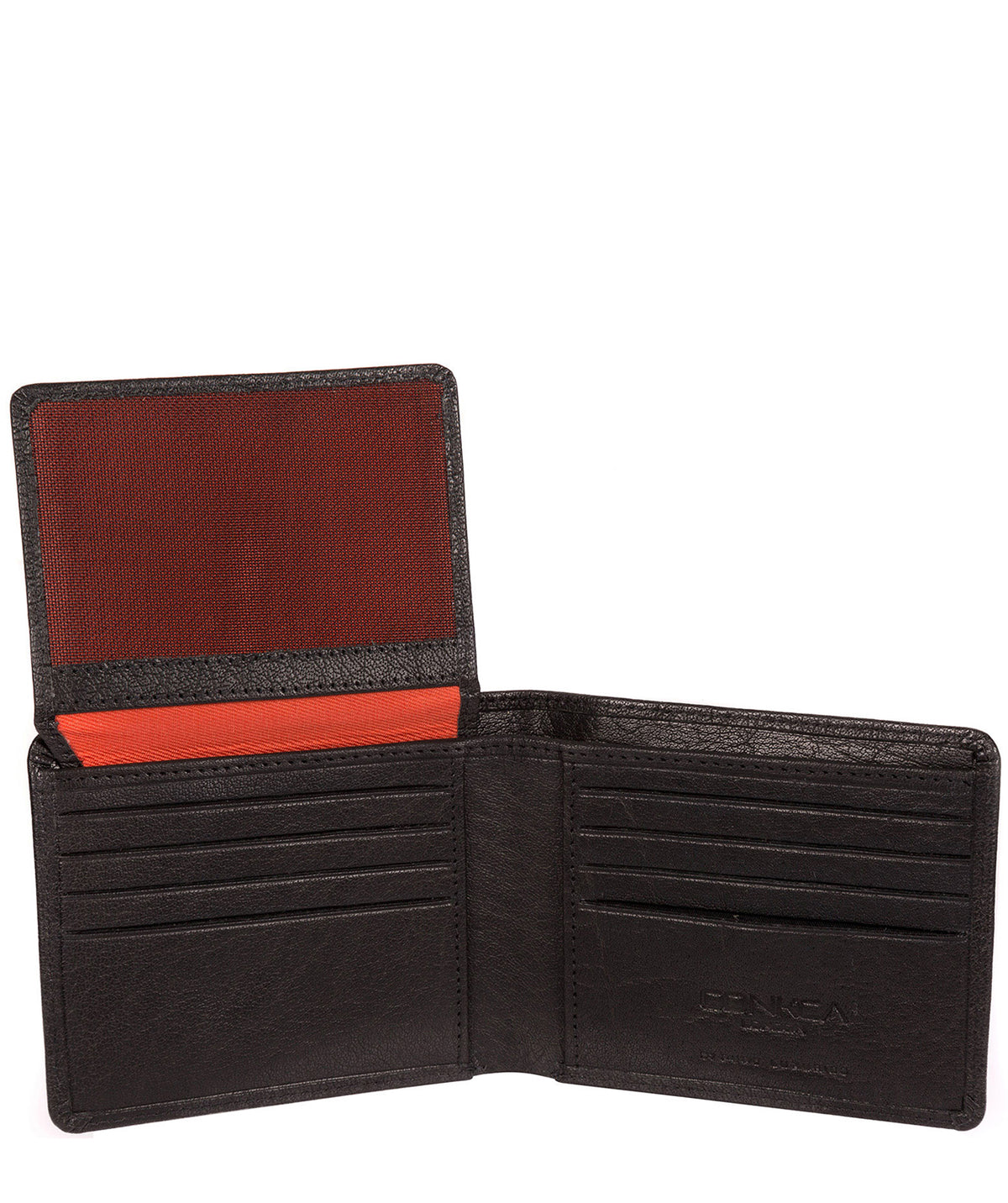 'Carter' Black Leather 12-Card Wallet