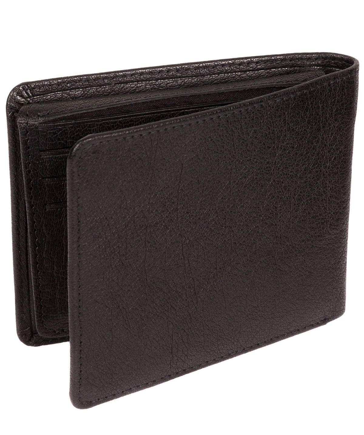 'Carter' Black Leather 12-Card Wallet