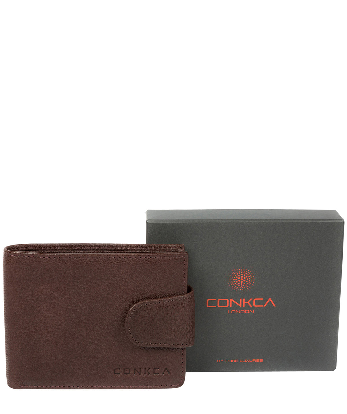 'Boris' Dark Brown Bi-Fold Leather Wallet image 6