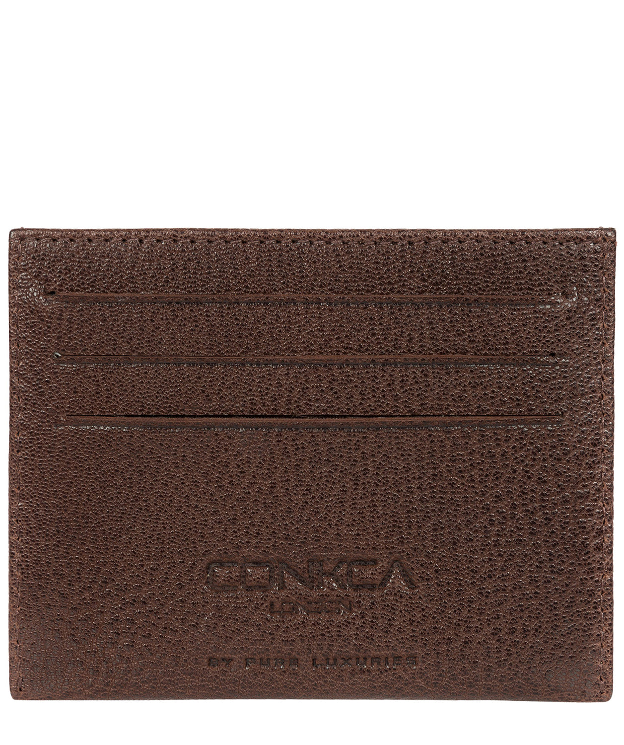 'Otis' Dark Brown Bi-Fold Leather Wallet image 1