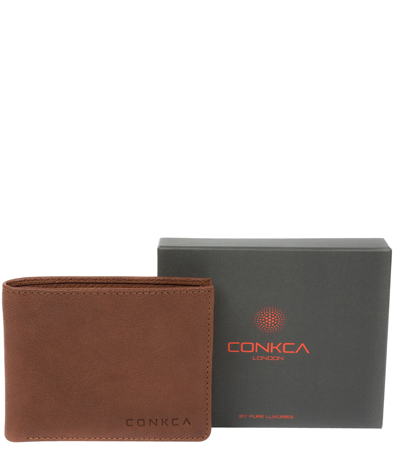 'Alston' Conker Brown Bi-Fold Leather Wallet