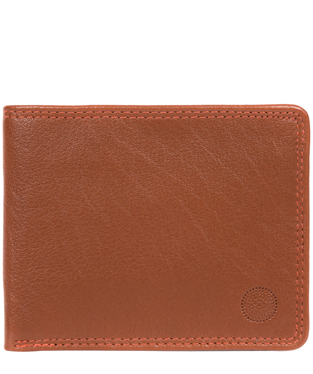 'Campbell' Chestnut Orange Bi-Fold Leather Wallet