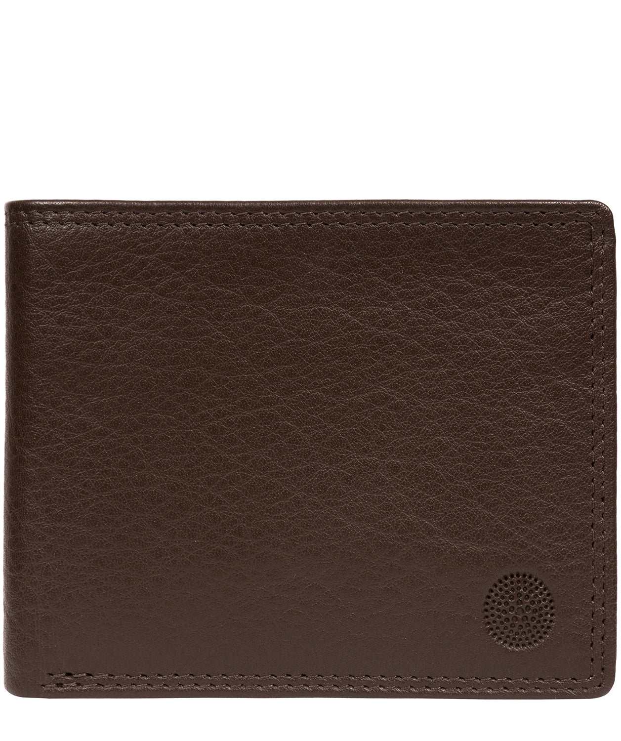 'Edge' Dark Brown Leather RFID Wallet Pure Luxuries London