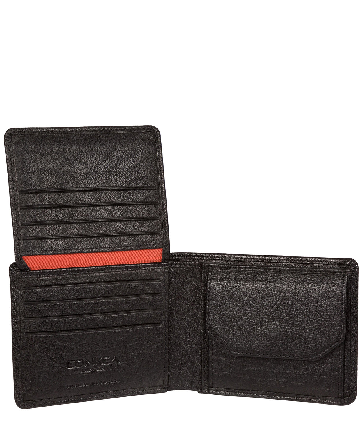 'Cobain' Black Bi-Fold Leather Wallet image 3