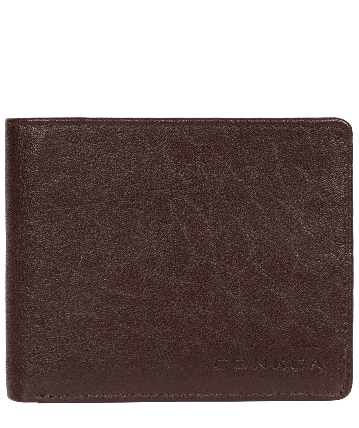 'Cobain' Dark Brown Bi-Fold Leather Wallet image 1