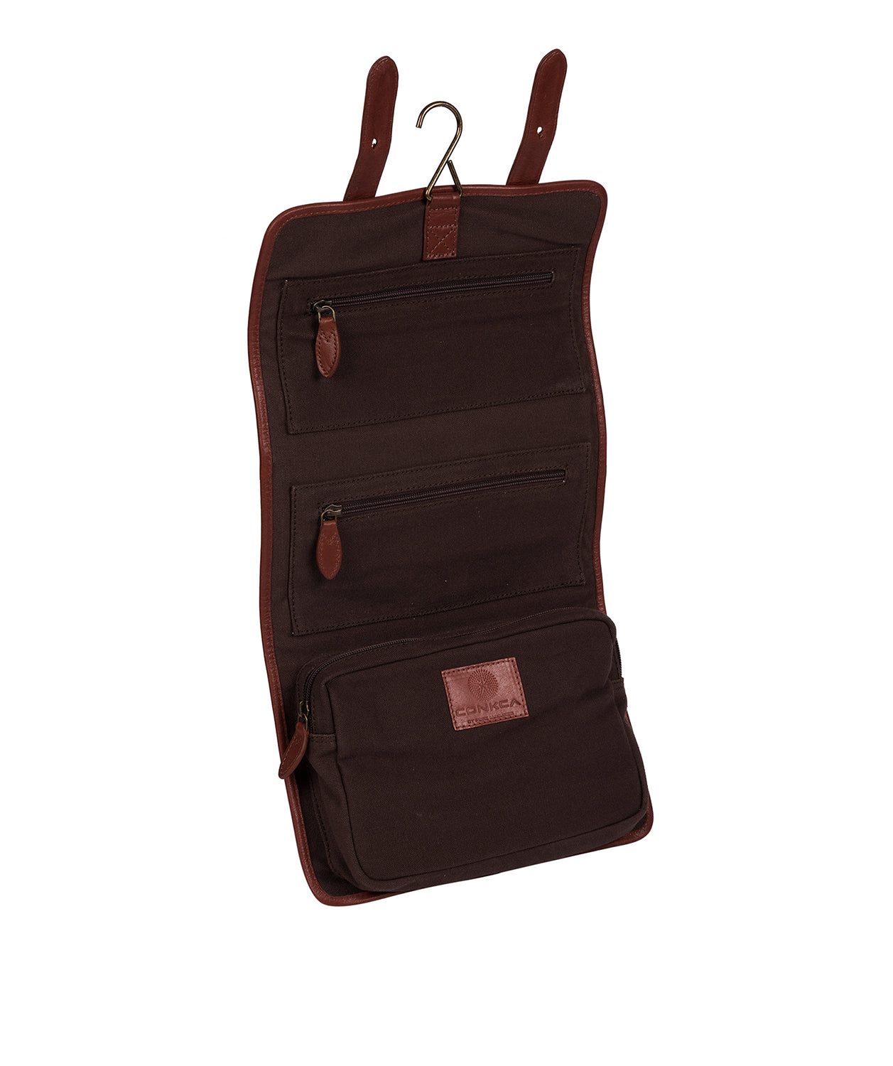 'Mere' Conker Brown Hanging Washbag
