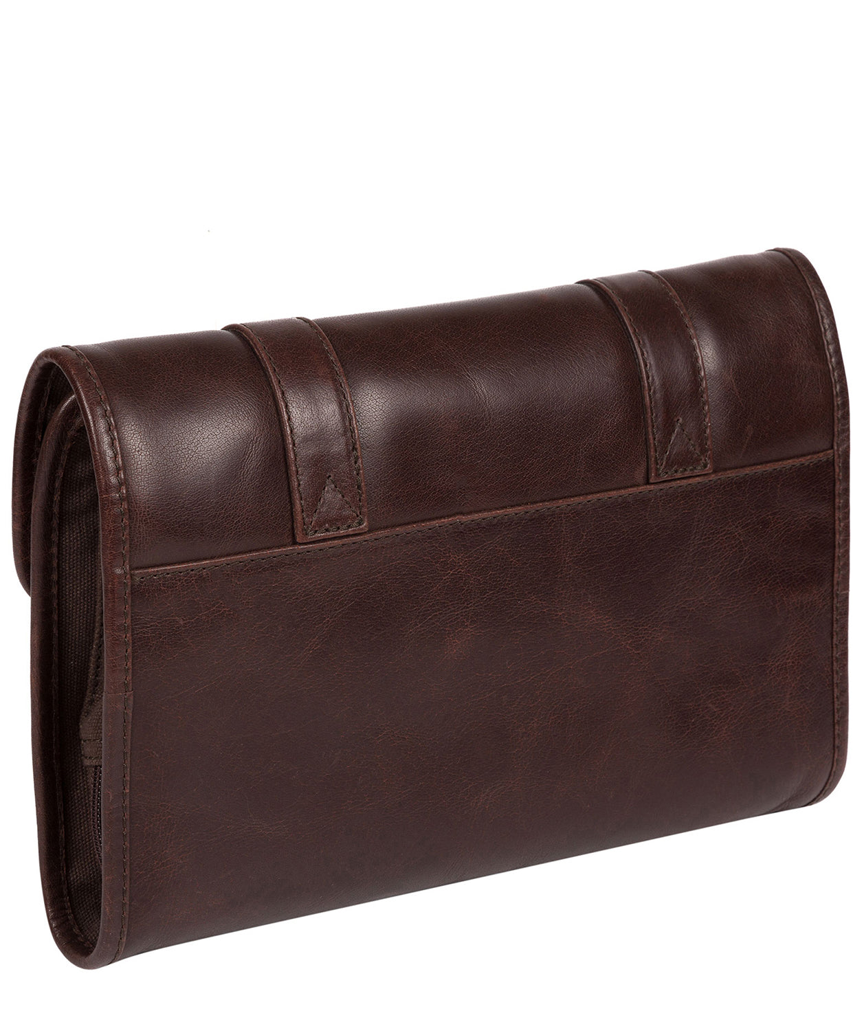 'Mere' Dark Brown Hanging Washbag Pure Luxuries London