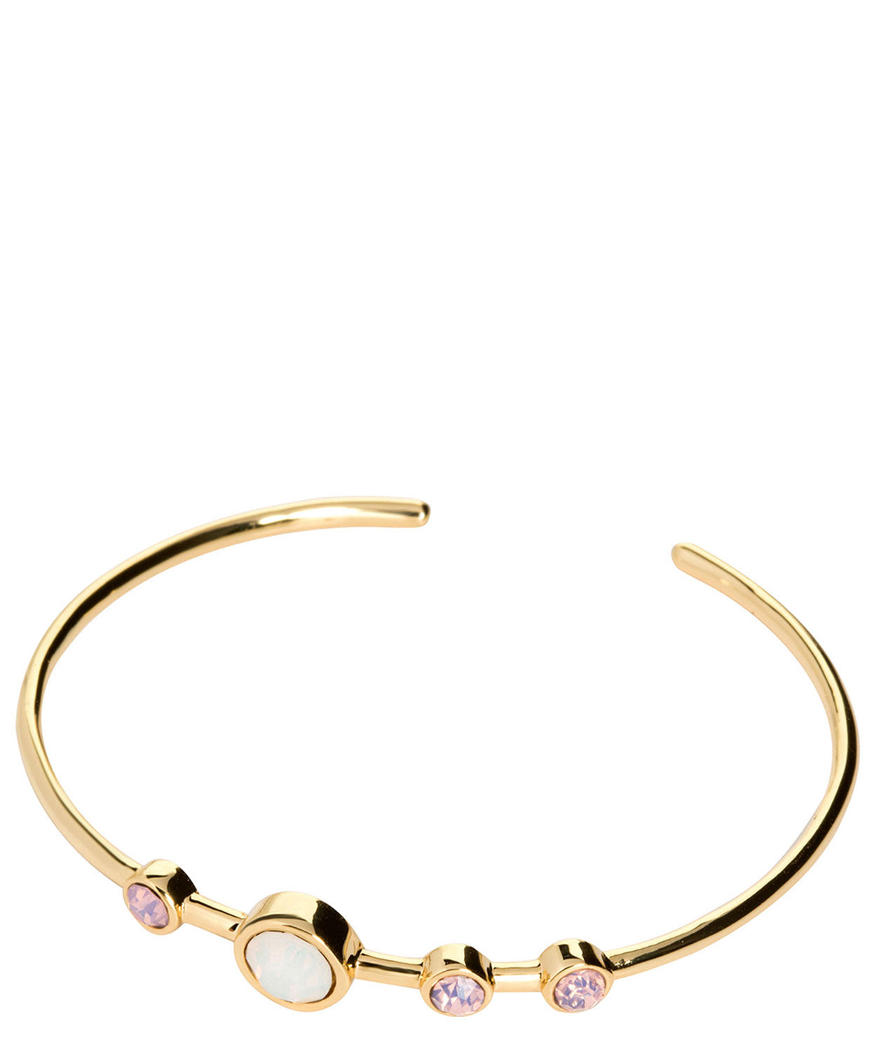 Gift Packaged 'Daleshka' Gold Plate & Lavender Glass Bangle