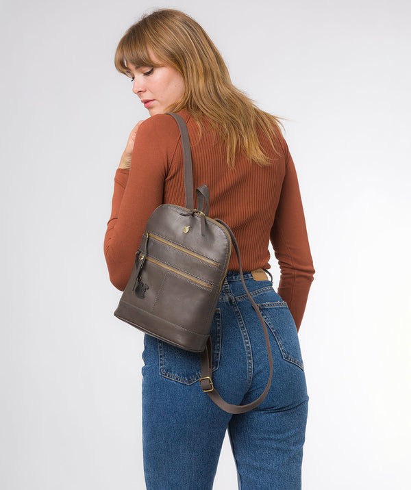 Conkca London Originals Collection #product-type#: 'Francisca' Slate Leather Backpack