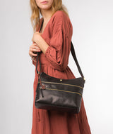 Conkca London Originals Collection #product-type#: 'Georgia' Black Leather Shoulder Bag