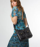 Conkca London Originals Collection #product-type#: 'Nancie' Navy Leather Shoulder Bag