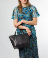 Conkca London Originals Collection #product-type#: 'Monique' Navy Leather Tote Bag