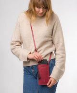 Conkca London Originals Collection #product-type#: 'Siren' Orchid Leather Cross Body Phone Bag
