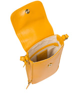Conkca London Originals Collection Bags: 'Buzz' Lemon Drop Leather Cross Body Phone Bag
