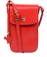 Conkca London Originals Collection Bags: 'Buzz' Orangeade Leather Cross Body Phone Bag