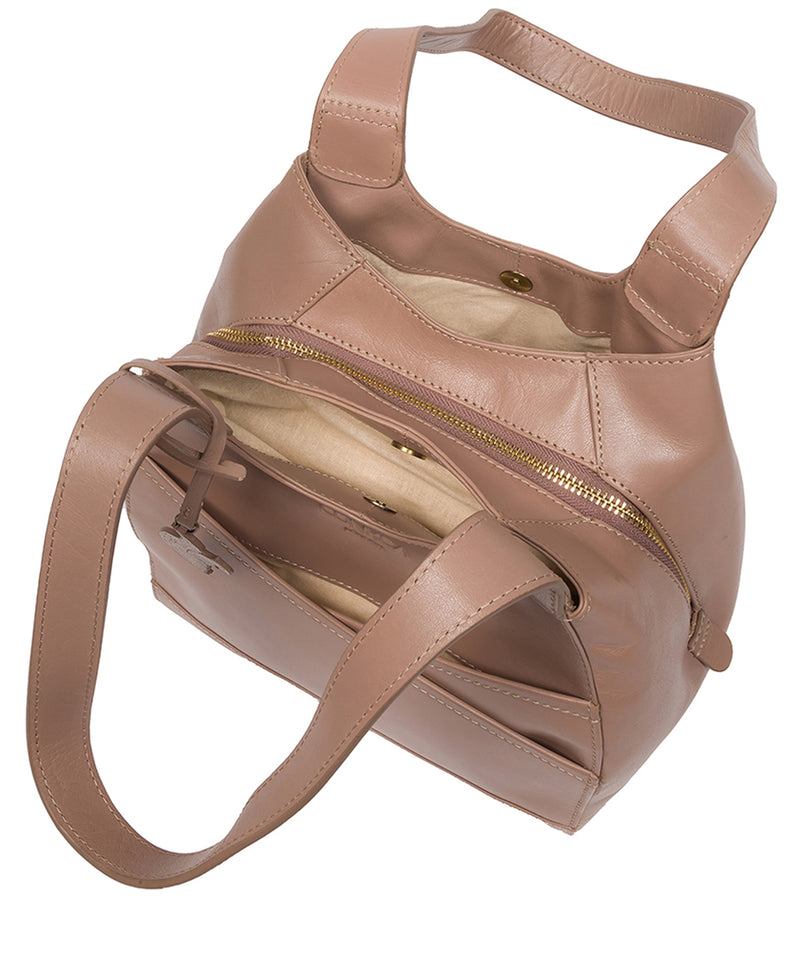 Conkca London Originals Collection Bags: 'Juliet' Natural Taupe Leather Handbag