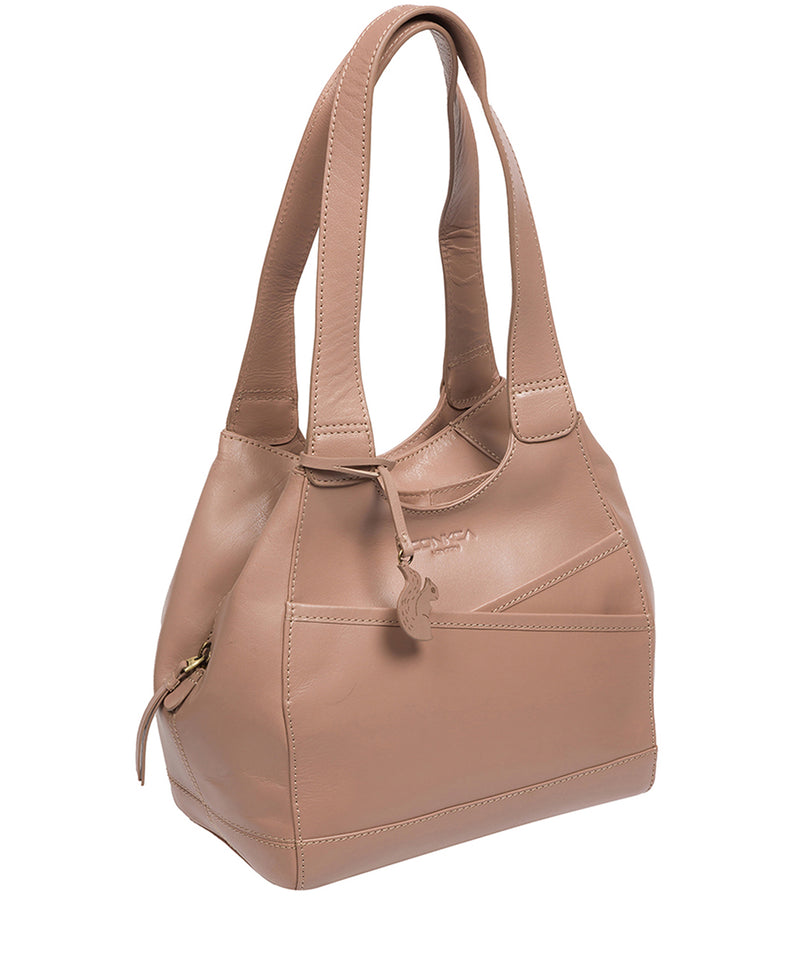 Conkca London Originals Collection Bags: 'Juliet' Natural Taupe Leather Handbag
