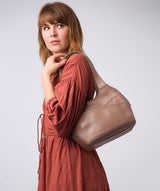 'Juliet' Natural Taupe Leather Handbag