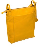 Conkca London Originals Collection Bags: 'Rego' Lemon Drop Leather Cross Body Bag