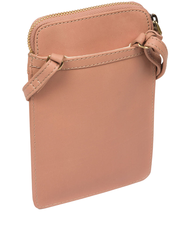 Conkca London Originals Collection Bags: 'Bambino' Subtle Pink Leather Cross Body Phone Bag