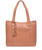 Conkca London Originals Collection Bags: 'Little Patience' Subtle Pink Leather Tote Bag