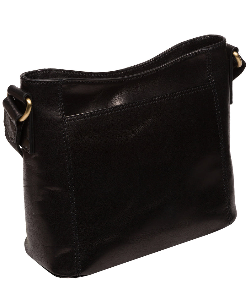 Conkca Signature Collection #product-type#: 'Carla' Black Leather Cross Body Bag