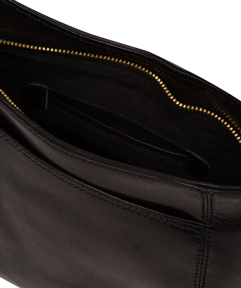 Conkca Signature Collection #product-type#: 'Carla' Black Leather Cross Body Bag