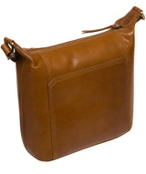 Conkca Signature Collection Bags: 'Kiki' Dark Tan Leather Shoulder Bag