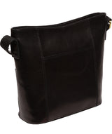 Conkca Signature Collection Bags: 'Liberty' Black Leather Shoulder Bag