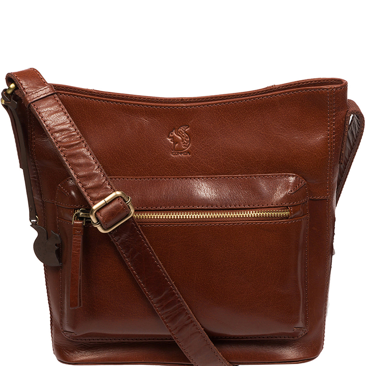 Leather Handbags Liberty Cross Body Bag Brown Leather Shoulder Bag