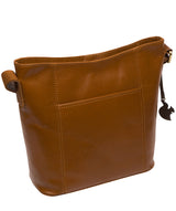 Conkca Signature Collection Bags: 'Liberty' Dark Tan Leather Shoulder Bag