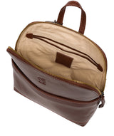 Conkca Signature Collection Bags: 'Hollis' Conker Brown Leather Backpack