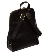 Conkca Signature Collection #product-type#: 'Kerrie' Black Leather Backpack