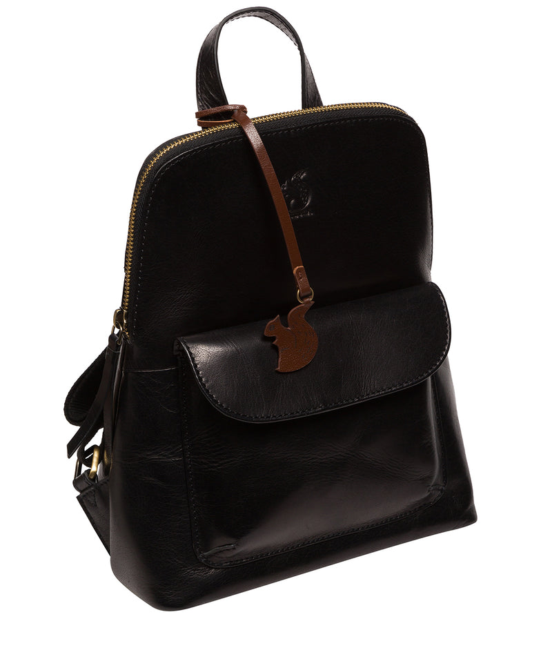 Conkca Signature Collection #product-type#: 'Kerrie' Black Leather Backpack