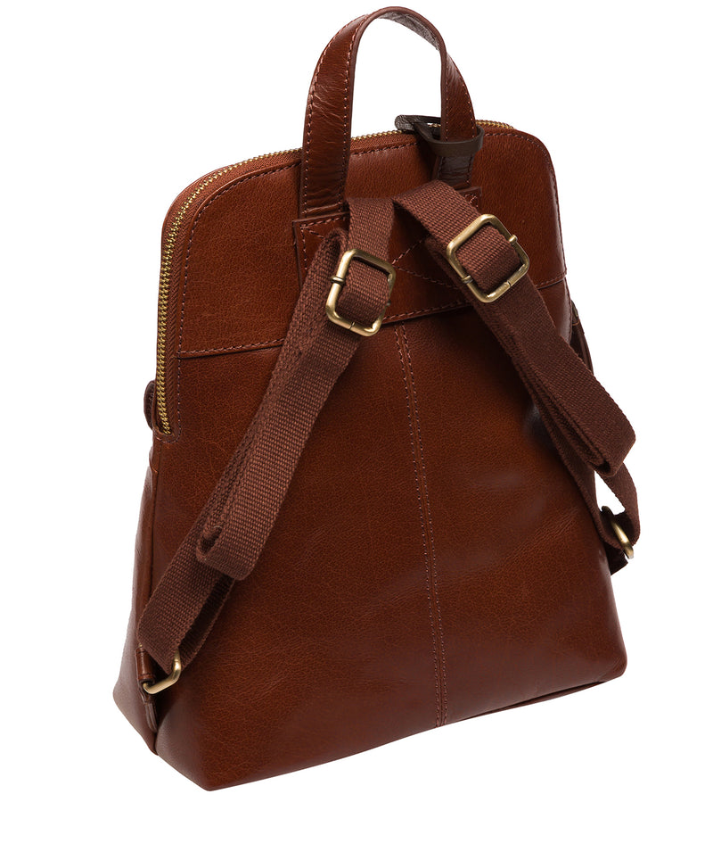 Conkca Signature Collection #product-type#: 'Kerrie' Conker Brown Leather Backpack