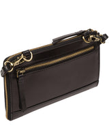 Conkca Signature Collection Bags: 'Winnie' Black Leather Cross Body Clutch Bag
