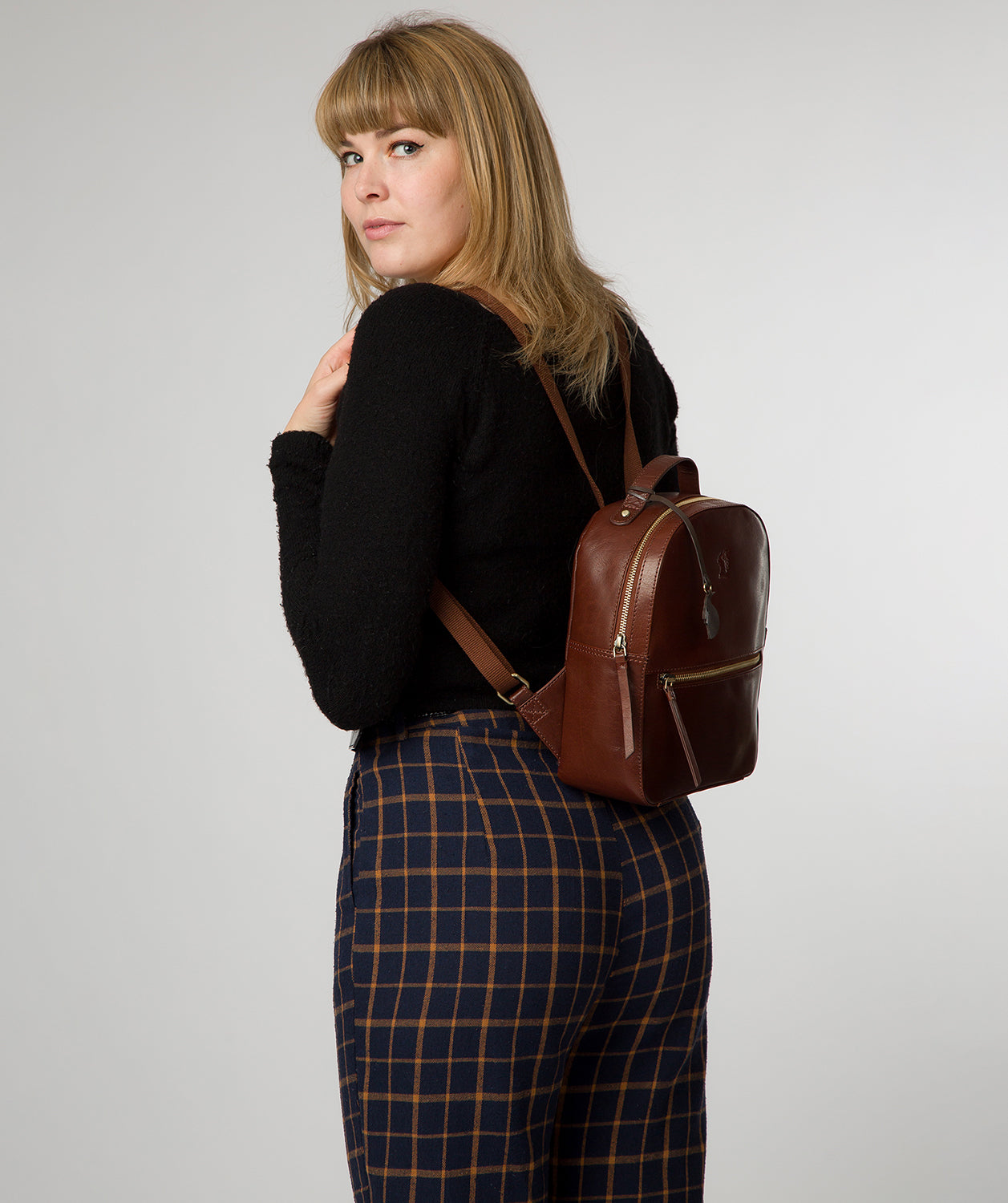 Conkca London Vegetable-Tanned Leather Backpack