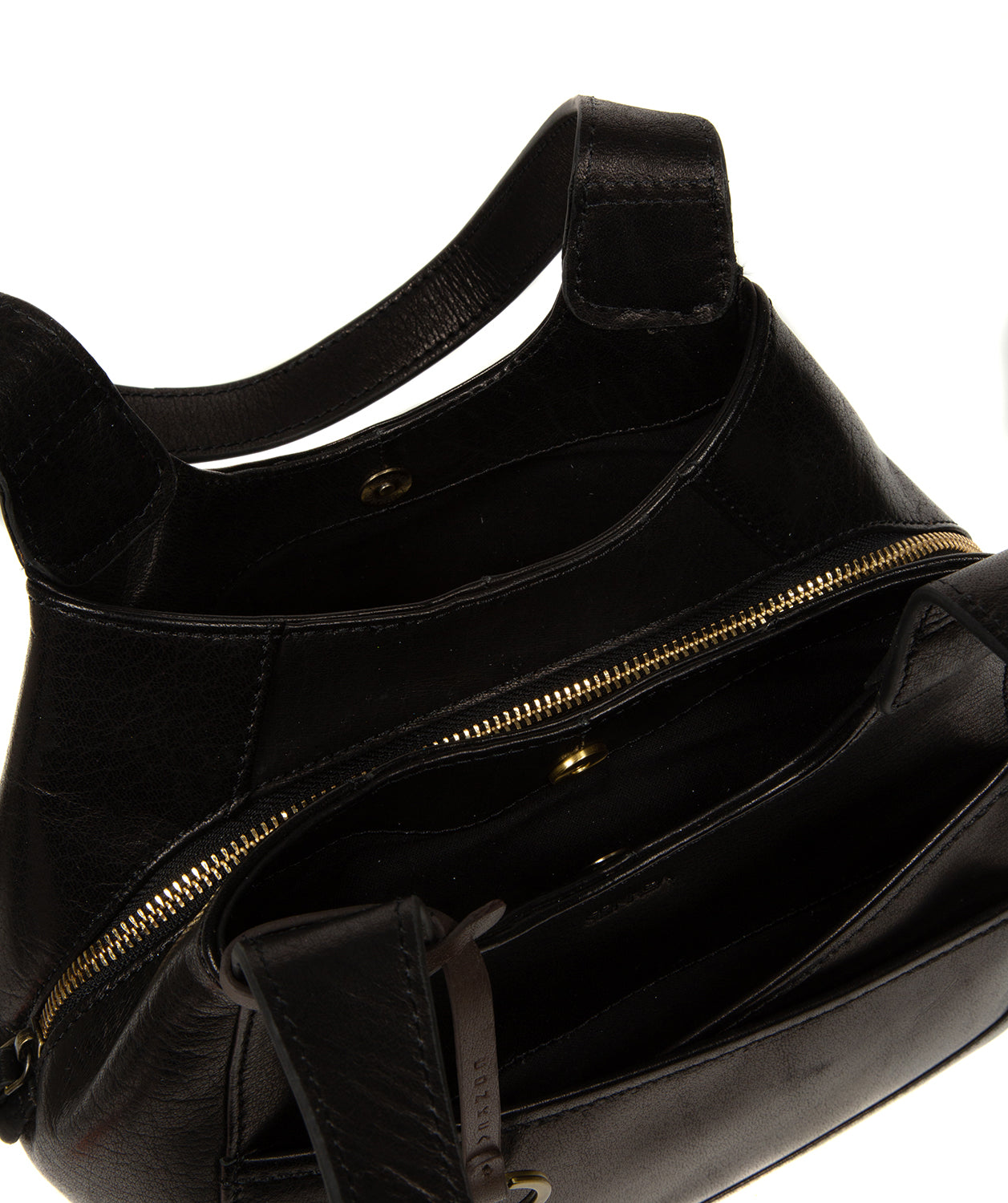 'Vesper' Black Leather Handbag