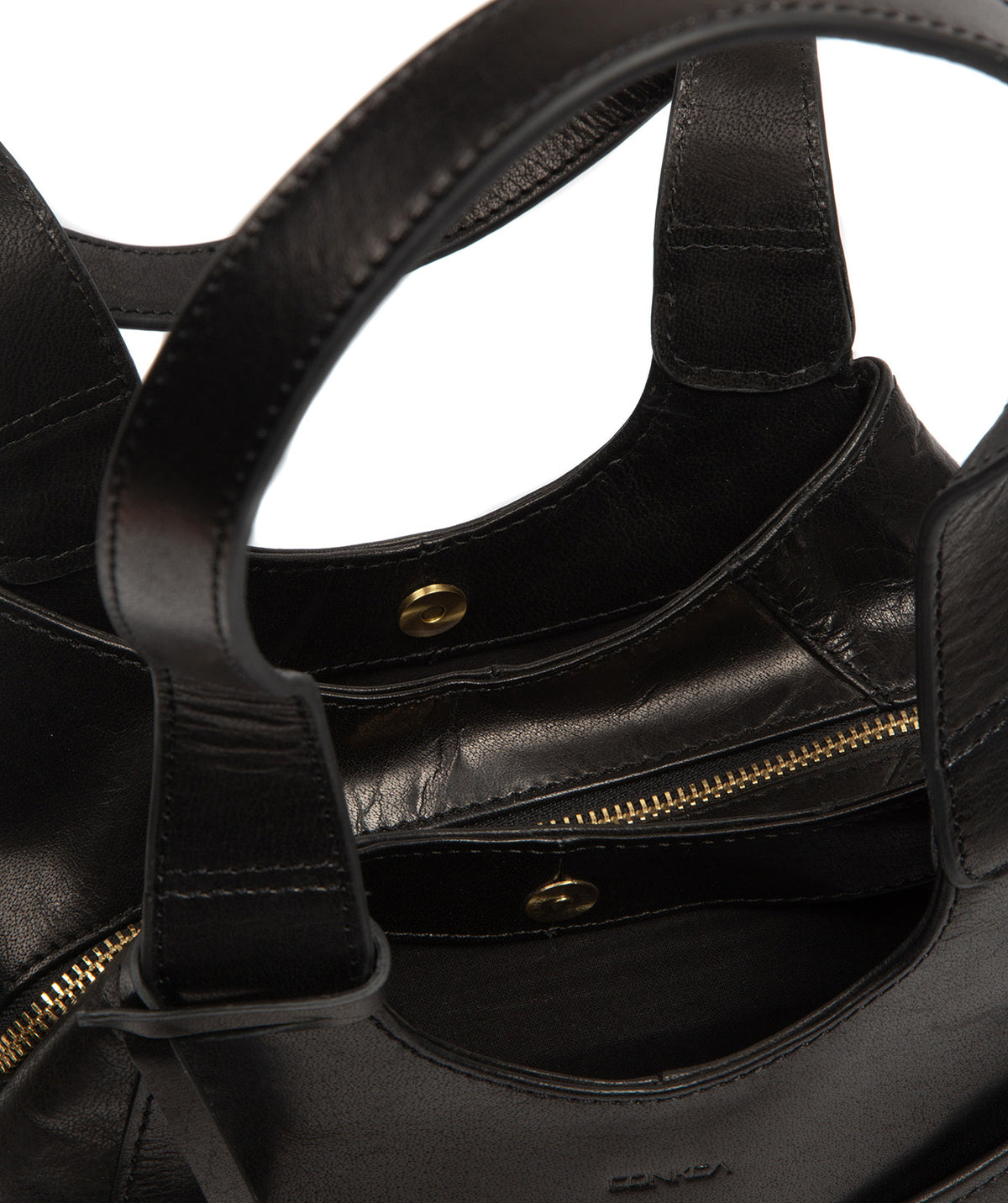'Vesper' Black Leather Handbag
