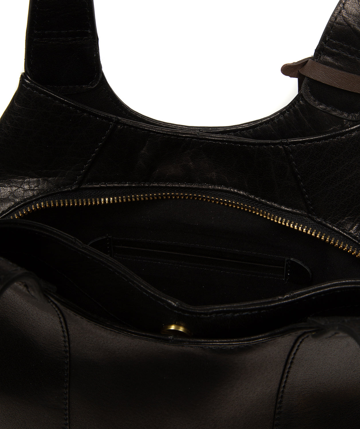 'Vesper' Black Leather Handbag