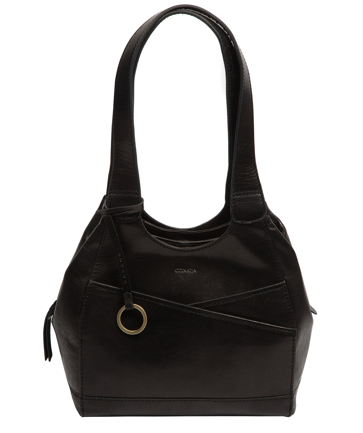 'Vesper' Black Leather Handbag