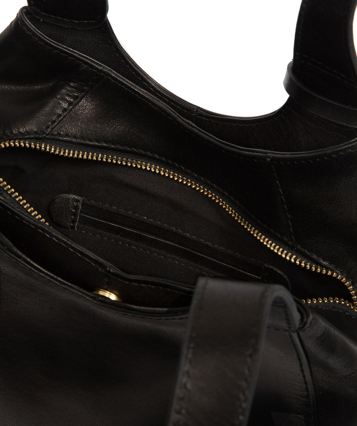 'Vesper' Black Leather Handbag