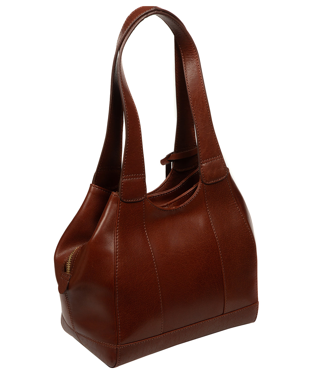 'Vesper' Conker Brown Leather Handbag
