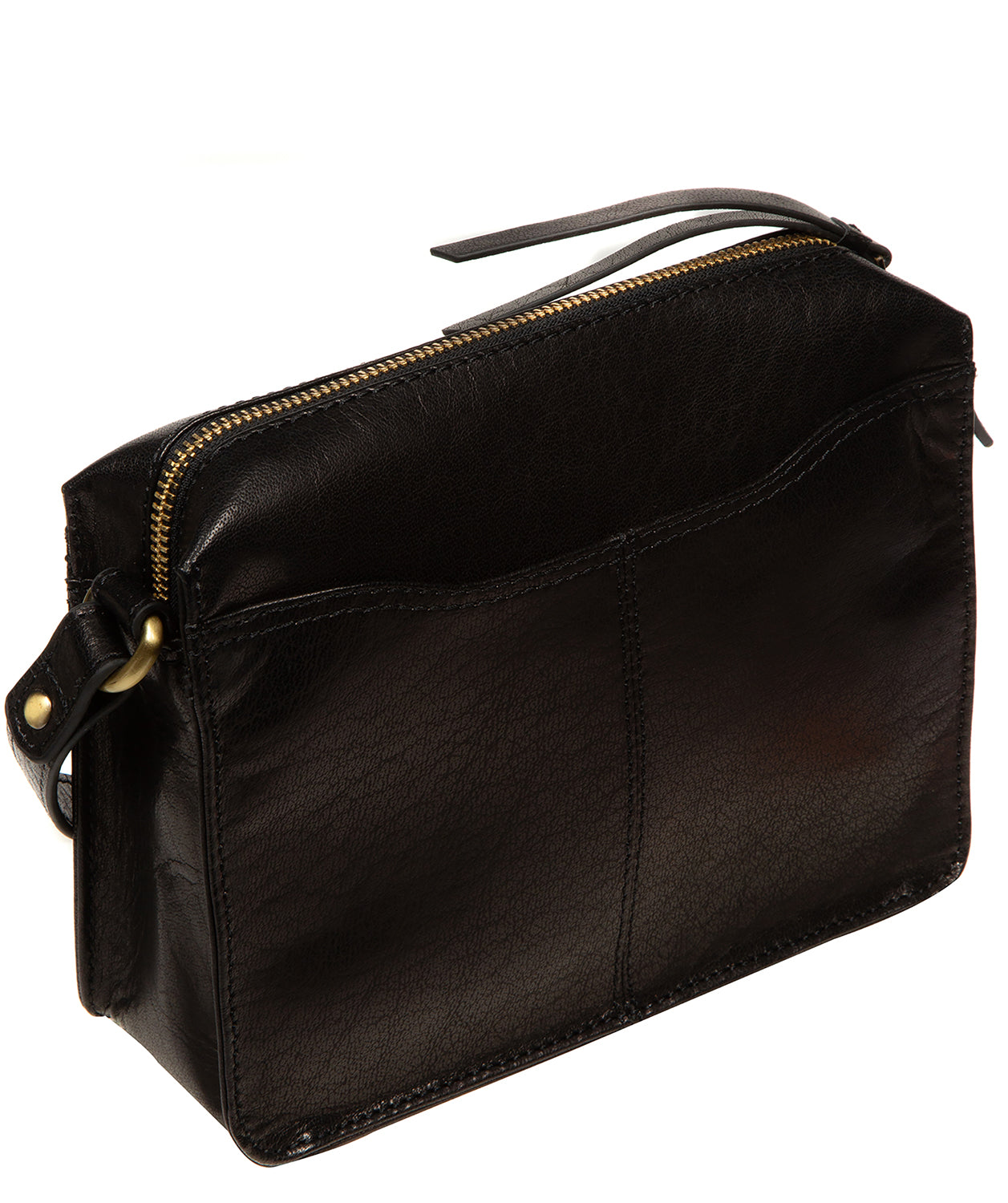Front exterior zipped pocket and slip pocket storage