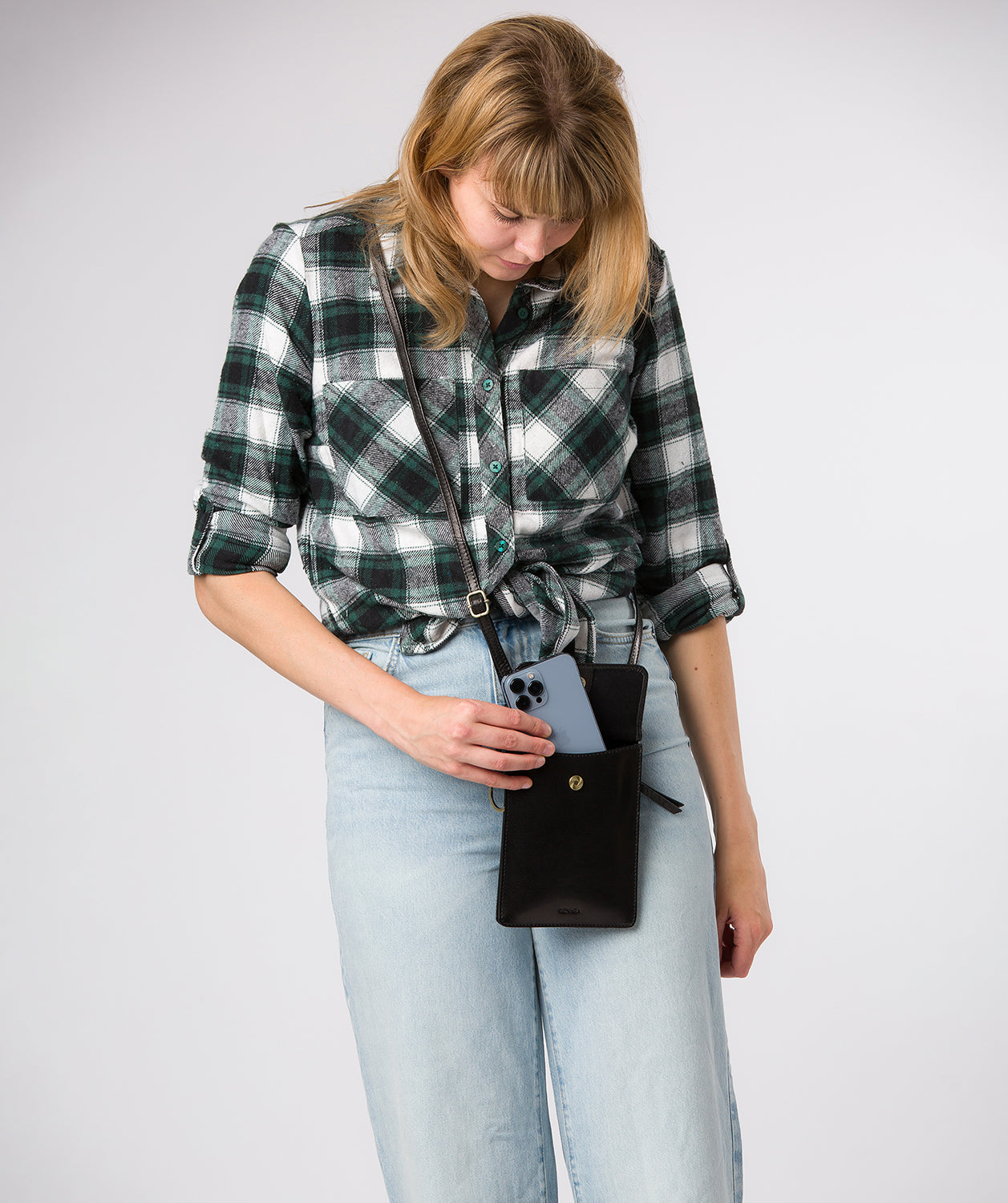 Complete Seraphina crossbody bag styling on body worn across shoulder