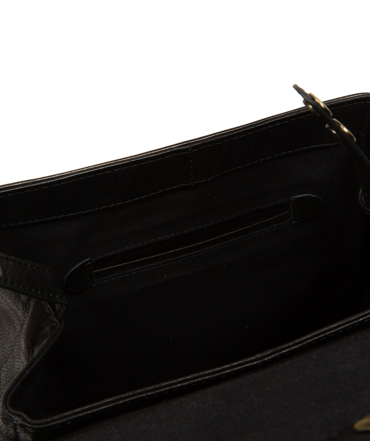 'Belle' Black Leather Backpack