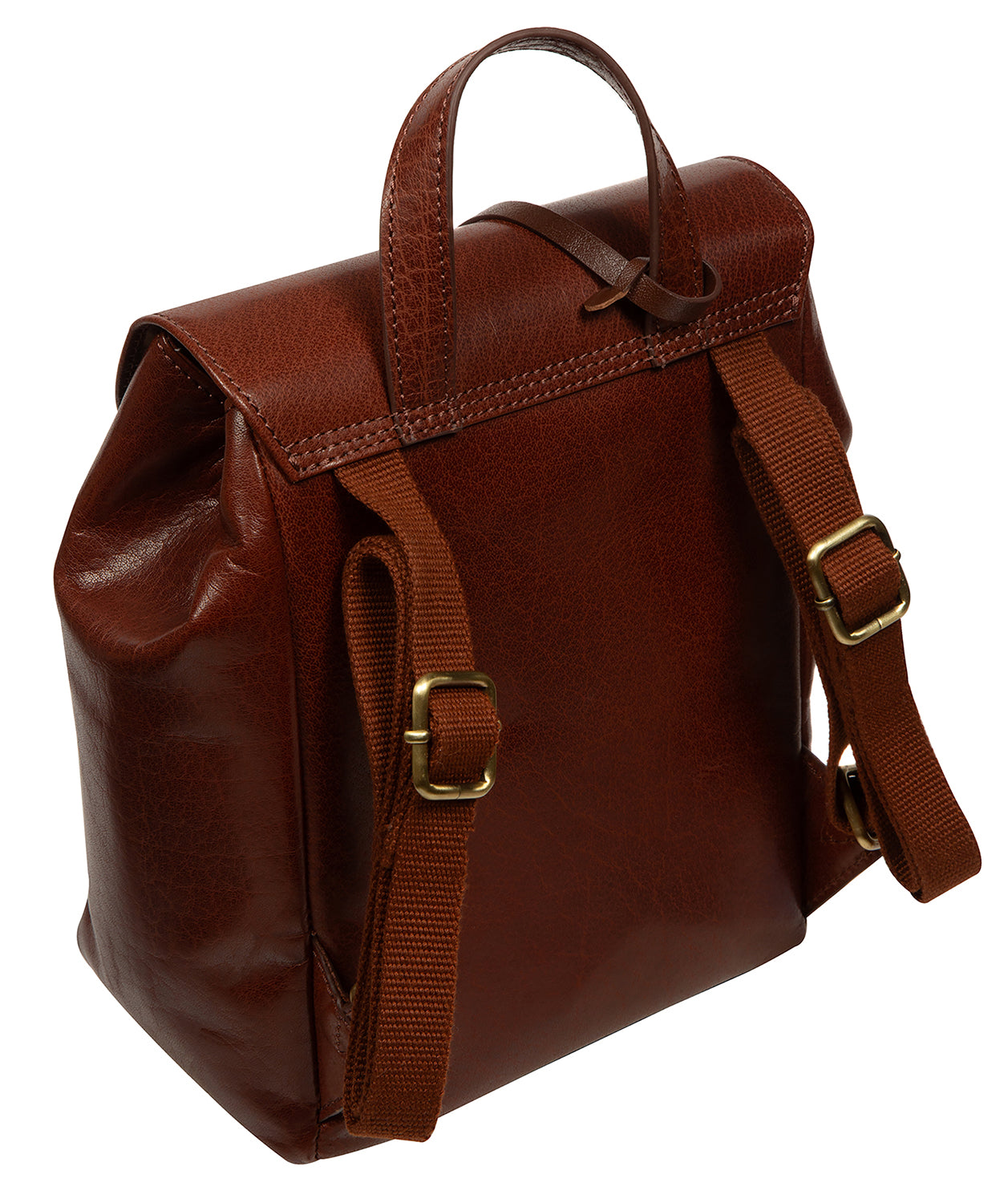 'Belle' Conker Brown Leather Backpack