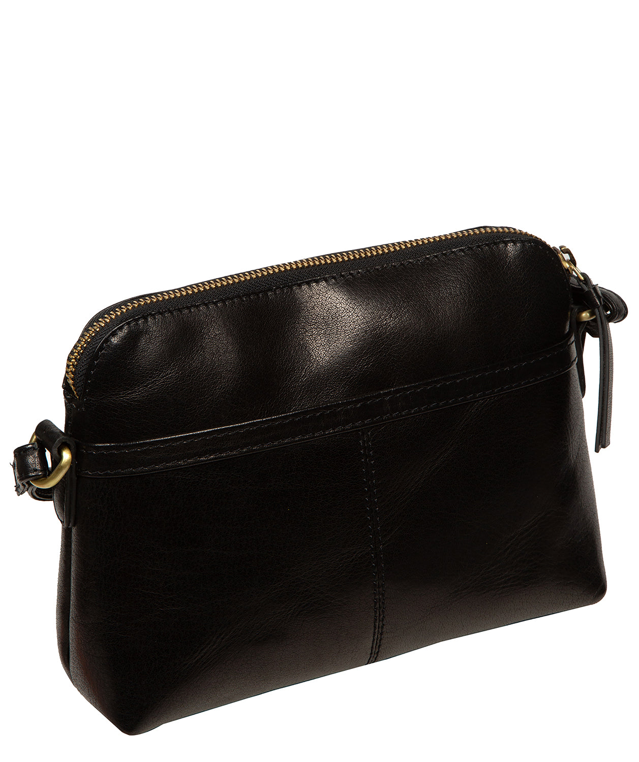 'Odalis' Black Leather Cross Body Bag